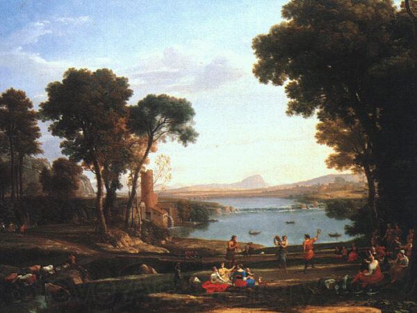 Claude Lorrain Landscape with the Marriage of Isaac and Rebekah